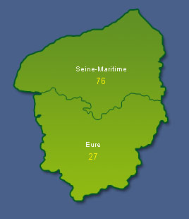 Carte Haute-Normandie