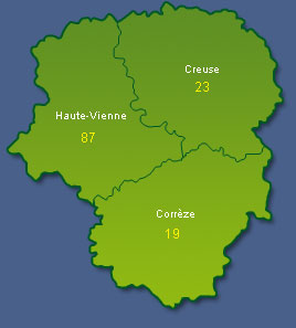Carte Limousin
