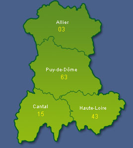 Carte d'auvergne
