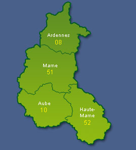 Carte Champagne Ardenne