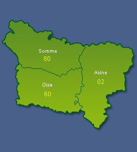 Carte Picardie